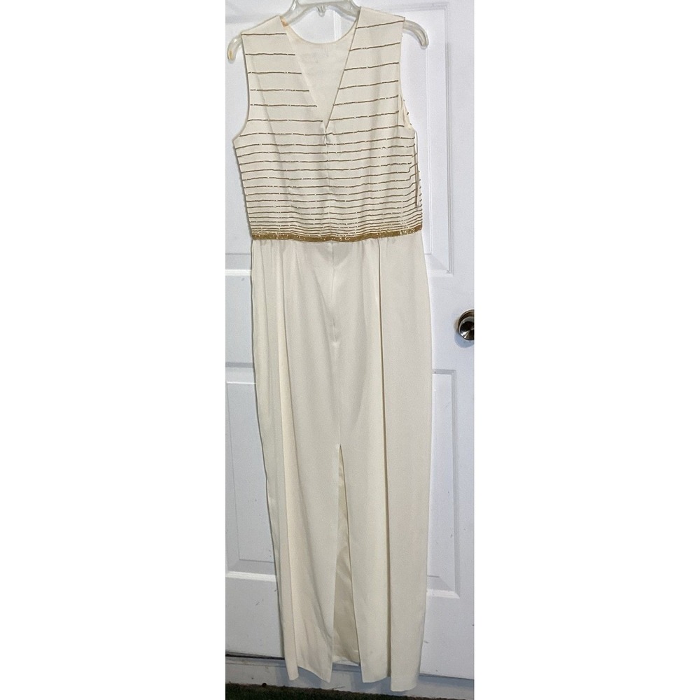 Oleg Cassini BlackTie Glamorous Vintage Dress Set 12 Beaded Maxi Holiday Classic - Picture 6 of 15